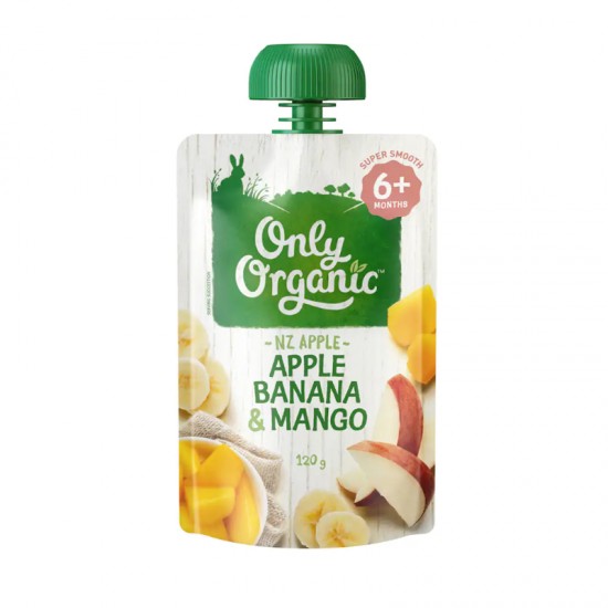 【超市采购】Only Organic 6个月以上婴幼儿天然谷物果泥 120g （口味随机）